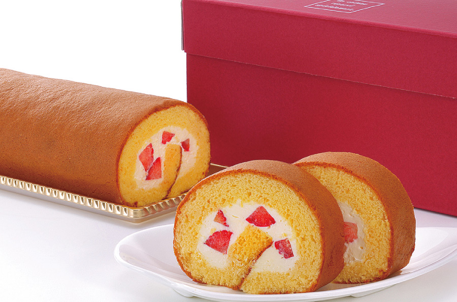 苺のロールケーキ（長さ16cm）